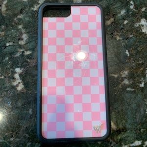 Pink checkered Wildflower Phone Case!